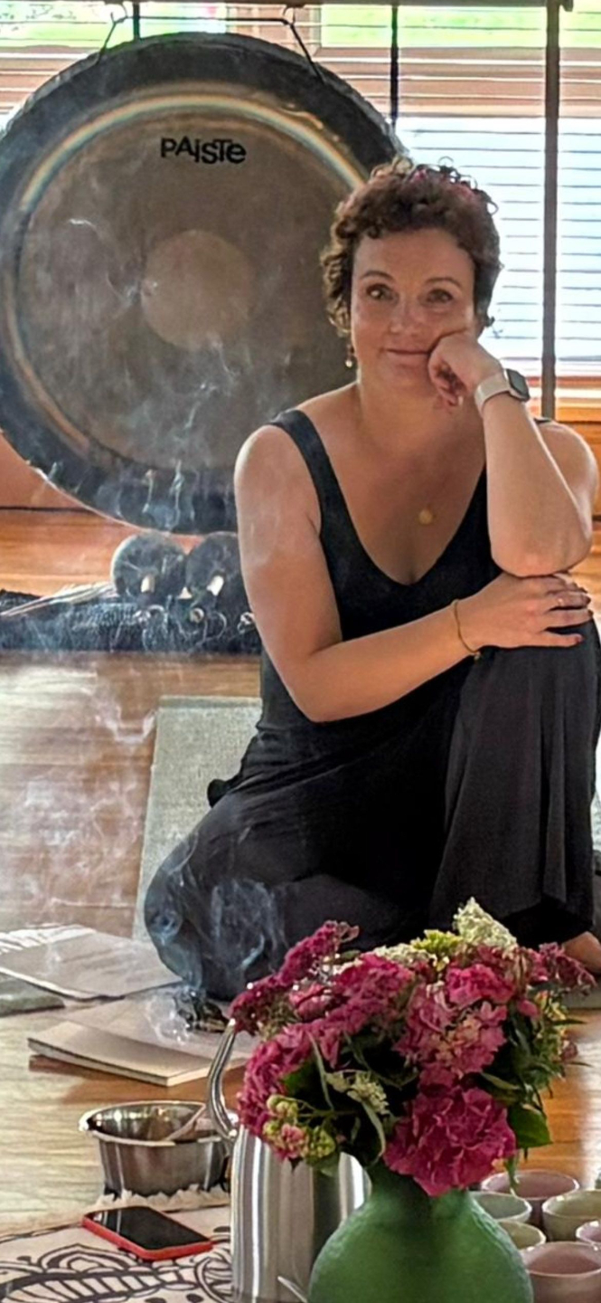 Sound healing practitioner June Lydon